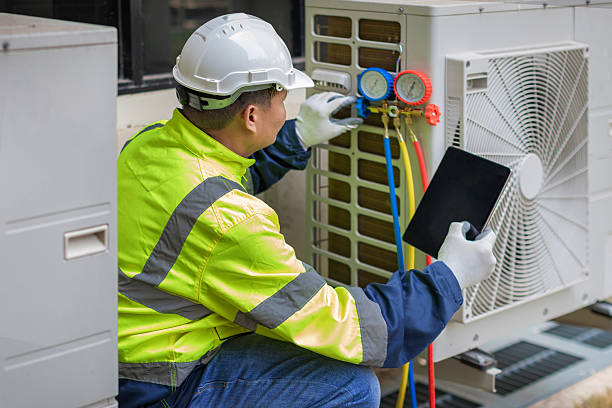 Professional Hvac Repair technician working in Plainville, MA